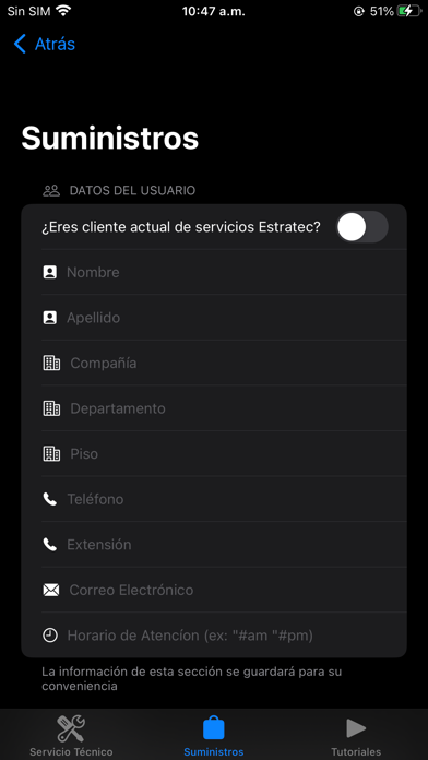 App screenshot