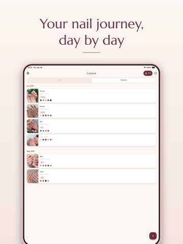 Lunwa-Private Manicure Journal iPad screenshot