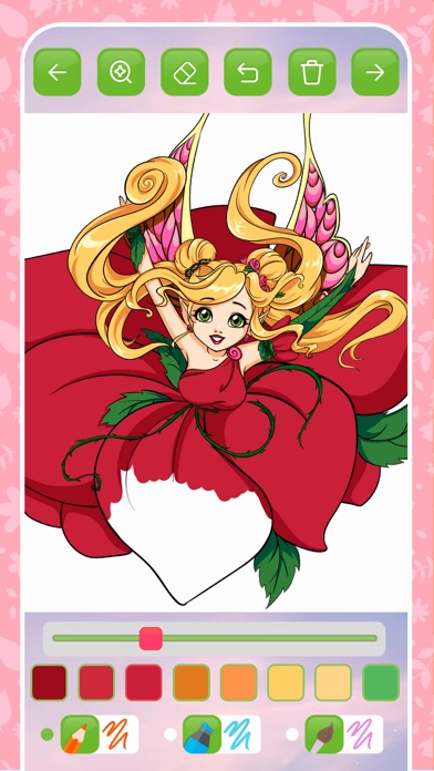 Fairy coloring book kids game' Screenshot