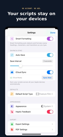 Scenarist: Script Writer Screenshot 10 of 10