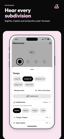 Metronome: Practice & Tempo Screenshot 4 of 8