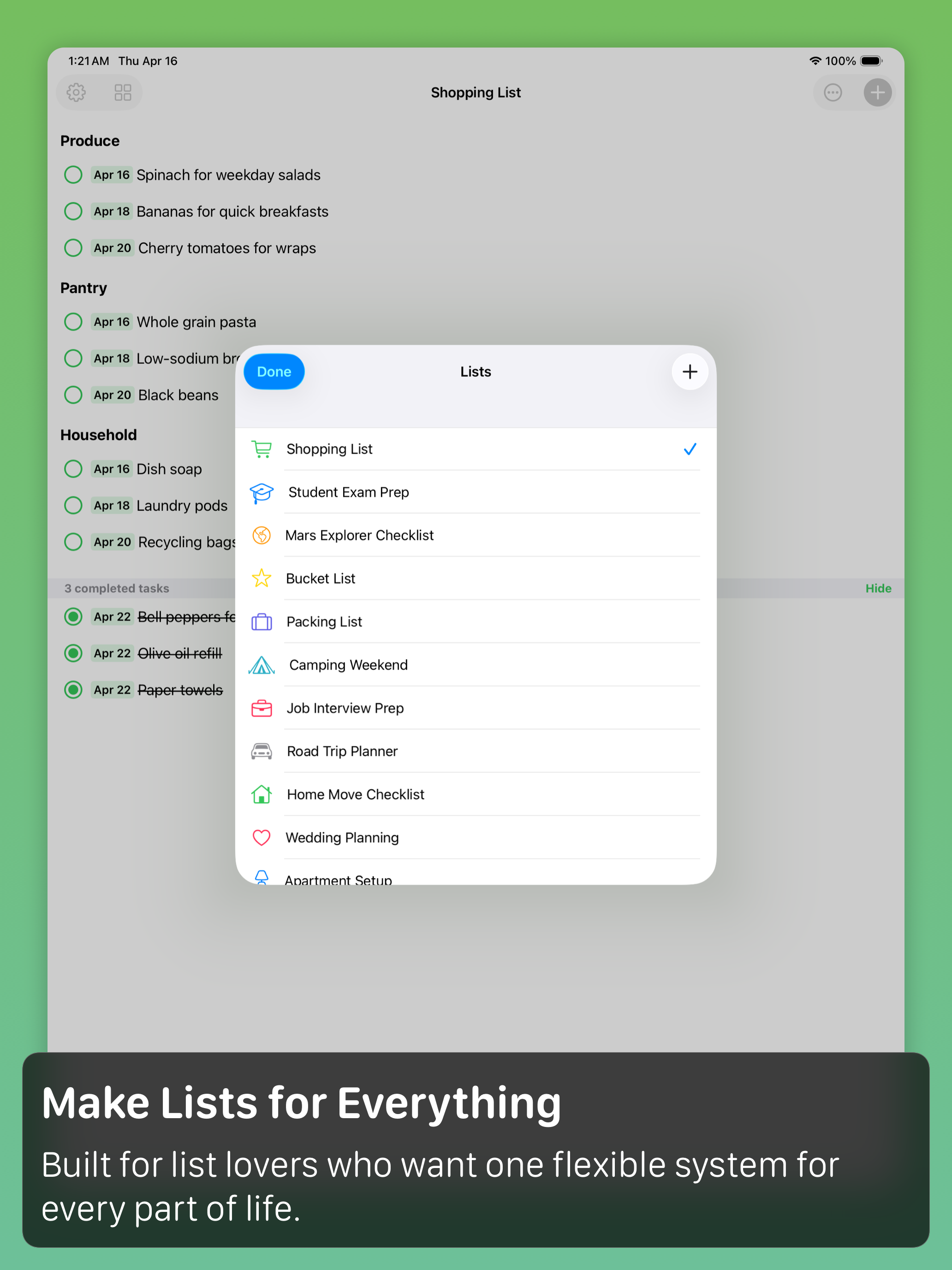 Listify - Task Planner