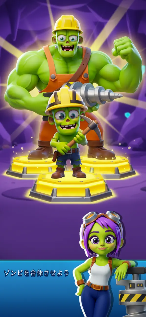 Idle Zombie Miner: Gold Tycoon iOS Mod IPA screenshot 3 - iOS game interface