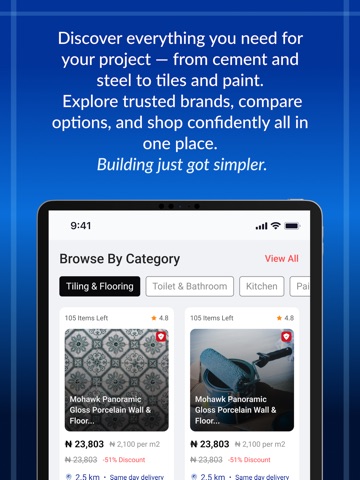BuildersKonnect - Ecommerce iPad screenshot