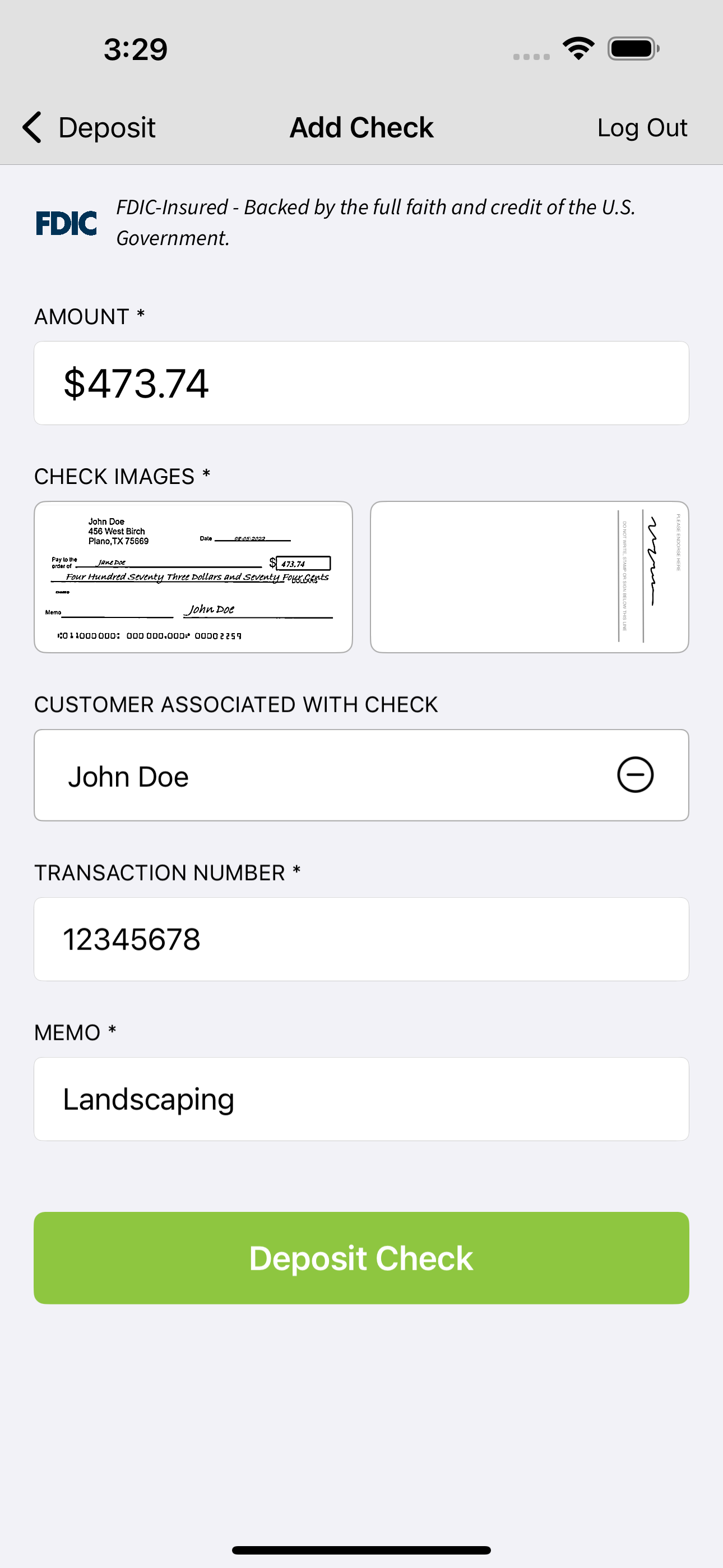 BankFinancial mobile RDC