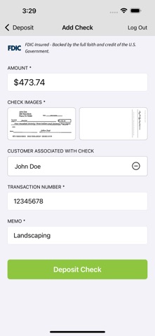 BankFinancial mobile RDC iPhone screenshot