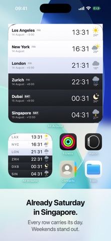 All Around World Clock Weather Screenshot 4 of 4