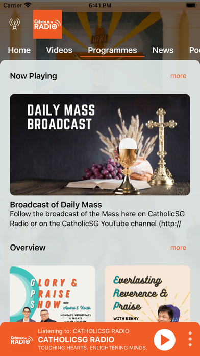 CatholicSG Radio Screenshot