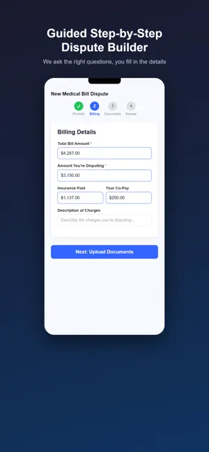Dispute Center: Bill Help screenshot 2