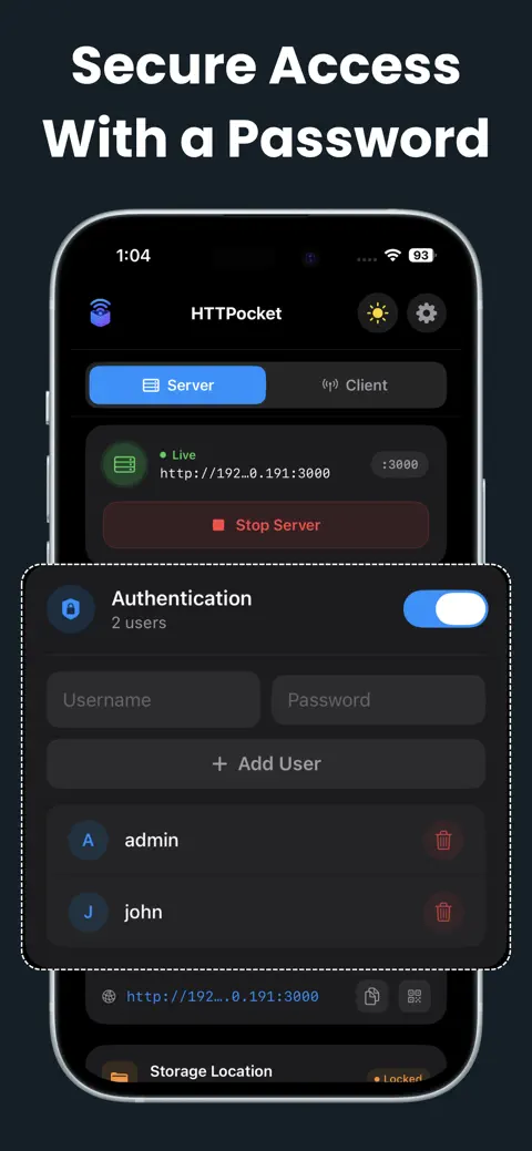 HTTPocket - WiFi File Transfer screenshot 5