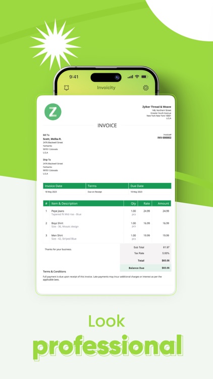 Invoicity: Easy Invoice Maker