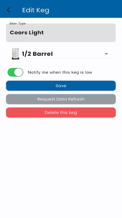 Screenshot 2 of KegerWeighter App