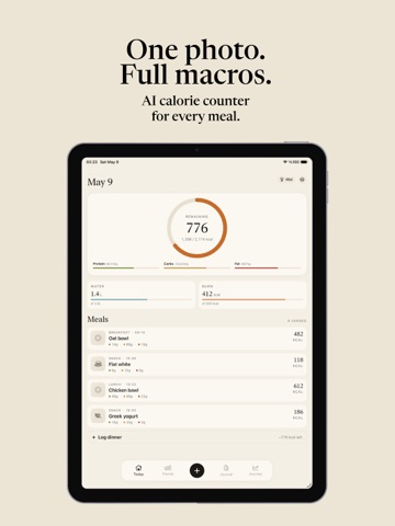 AI Calorie Tracker: Food Log iPad screenshot