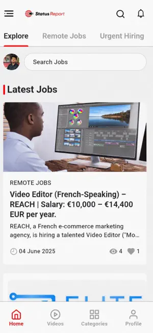 StatusReport: Remote Job Daily screenshot 1