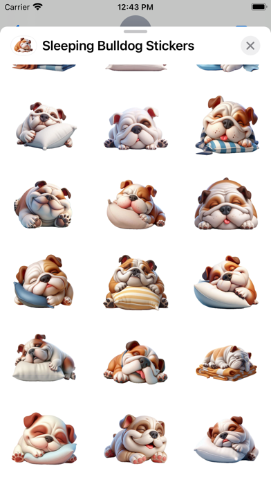Screenshot #2 pour Sleeping Bulldog Stickers