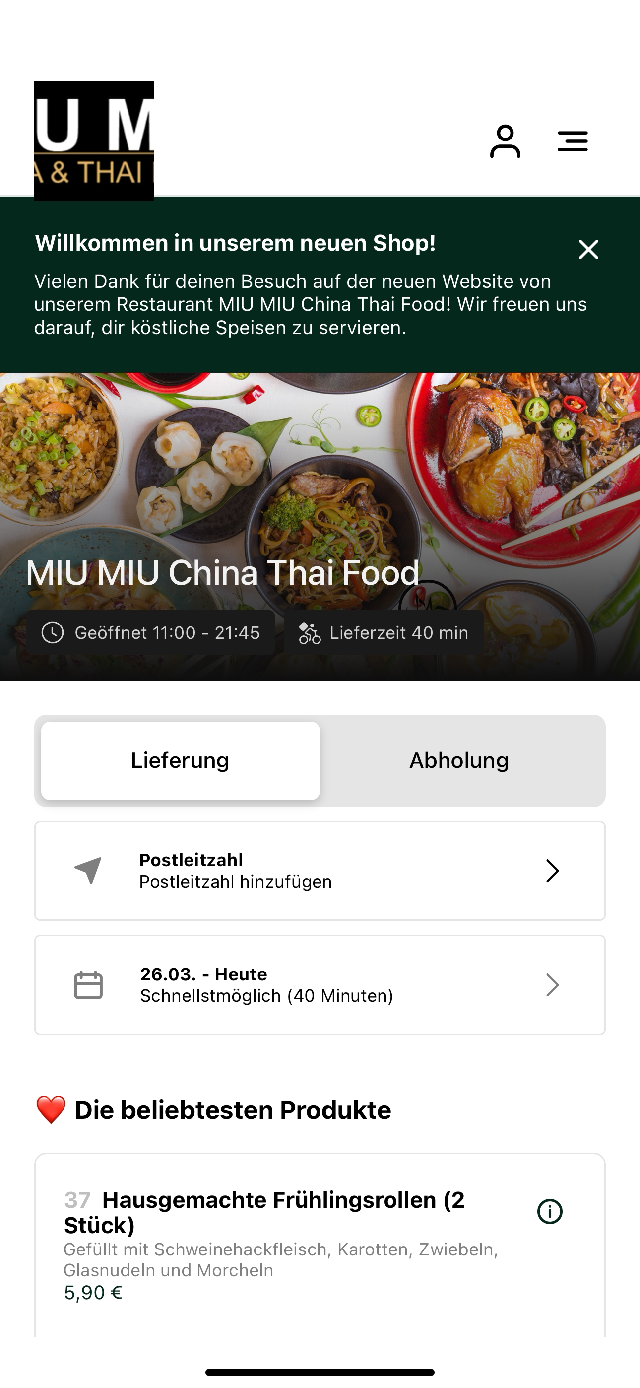MIU MIU China Thai Food