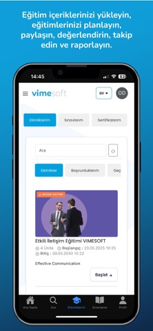 Vimesoft LMS screenshot