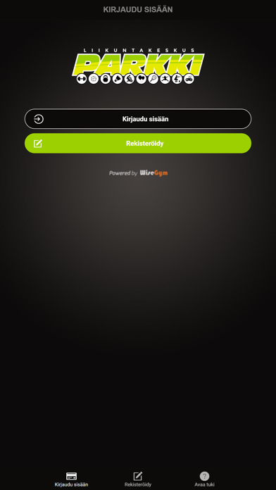 Liikuntakeskus Parkki Screenshot