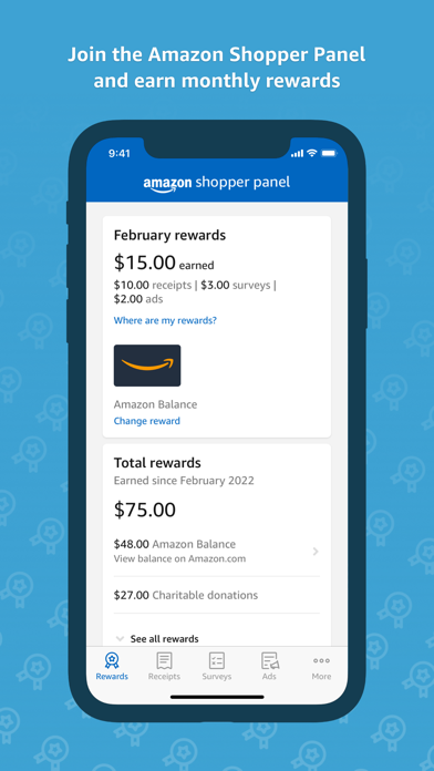 Amazon Shopper Panel Screenshot