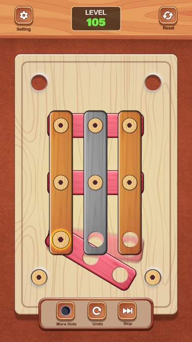 Tangle Screw - Wood Nut & Bolt Screenshot