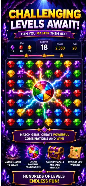 Crystal Crush: Puzzle Game screenshot 1