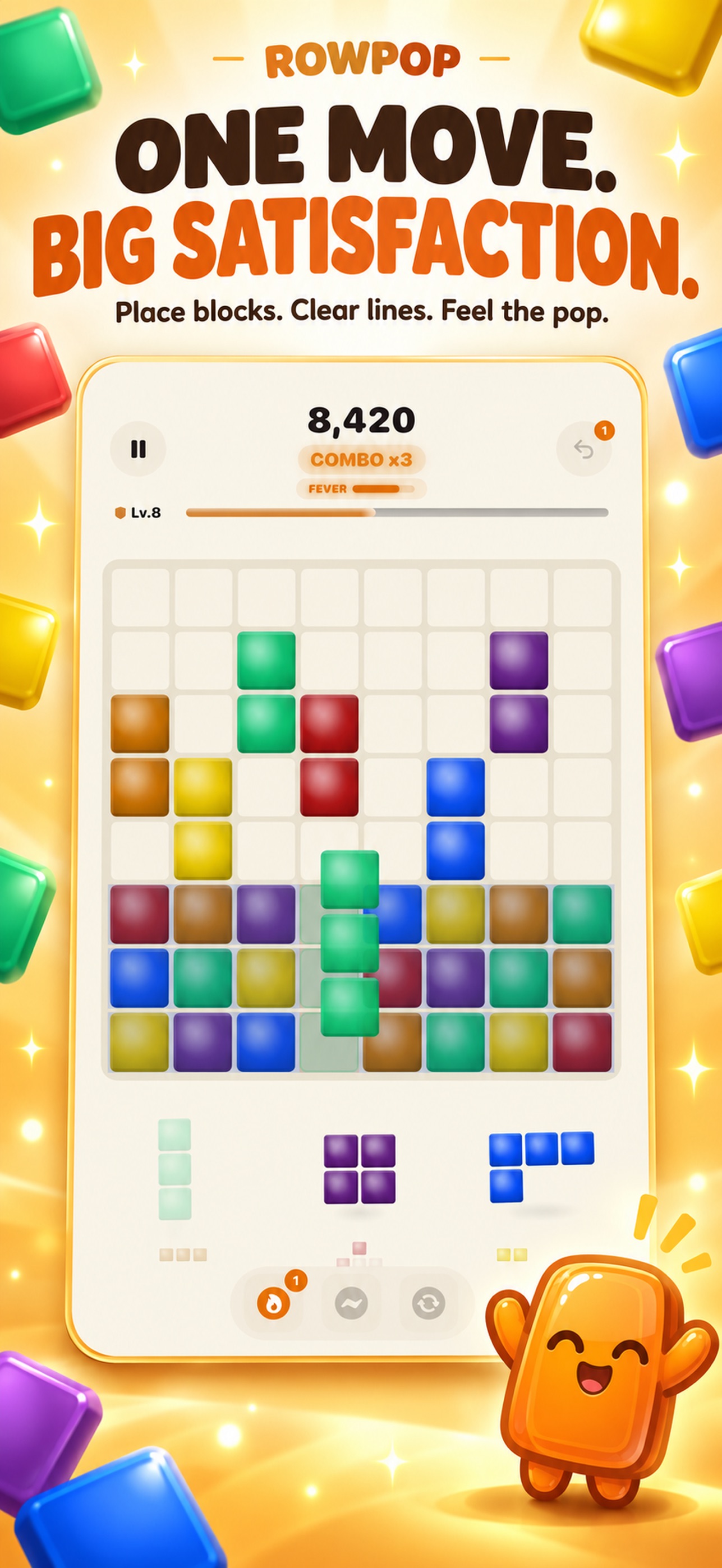 Screenshot 1 of ROWPOP - Block Puzzle