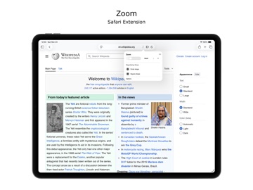 Zoom for Safari iPad screenshot