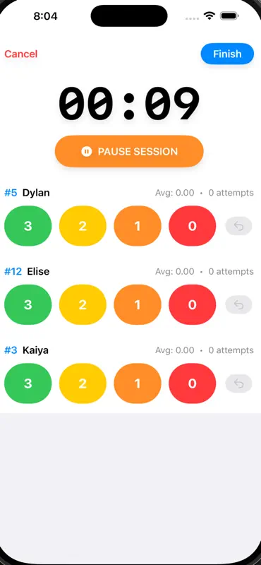 Easy Serve Receive Stats screenshot 3 of 5