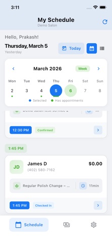 SmartSalon OS screenshot