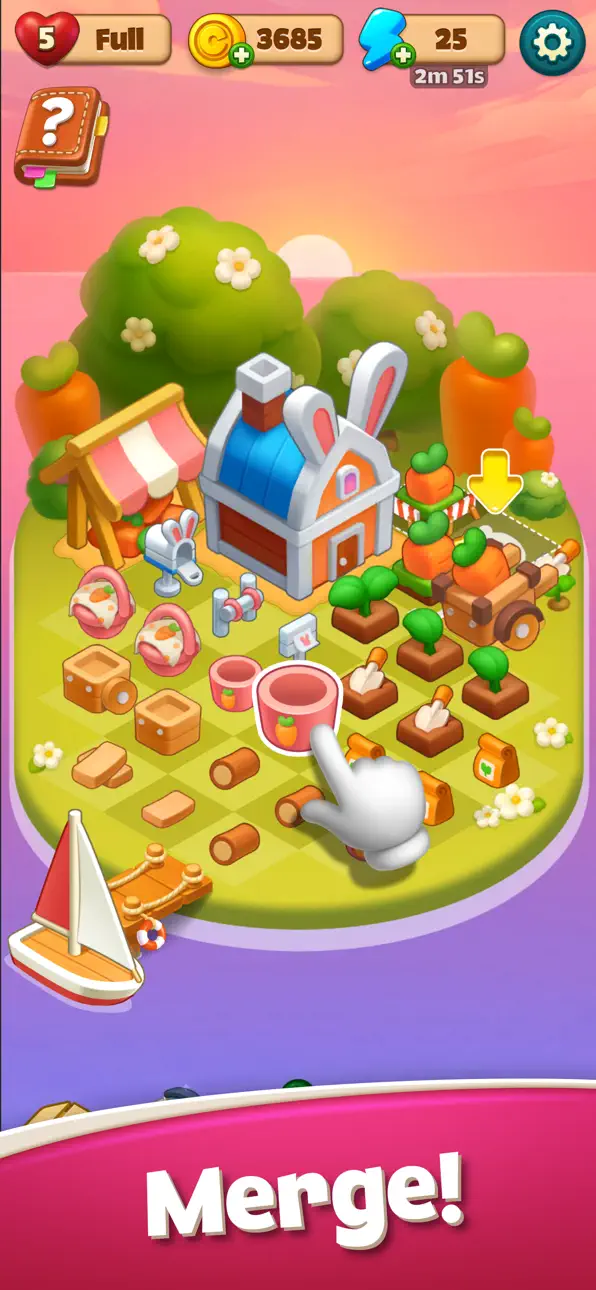 Merge & Blast: Dream Island iOS Mod IPA screenshot 2 - iOS game interface