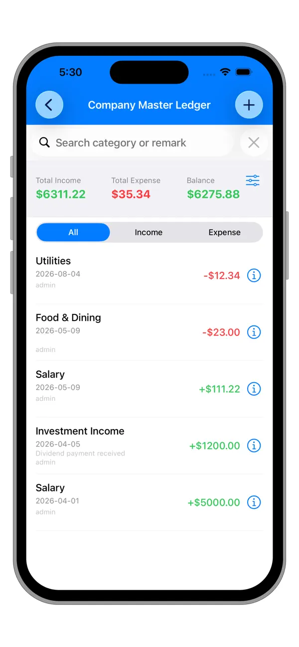 Screenshot #2 pour Money Budget Sync-Team Expense