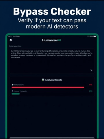 Humanizer Paraphrase Tool iPad screenshot
