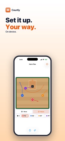 Courtly: Basketball Plays iPhone screenshot