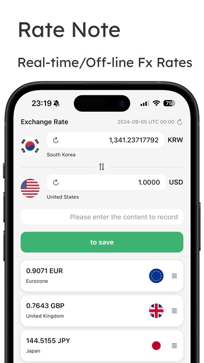 Rate Note - Real-time, Offline