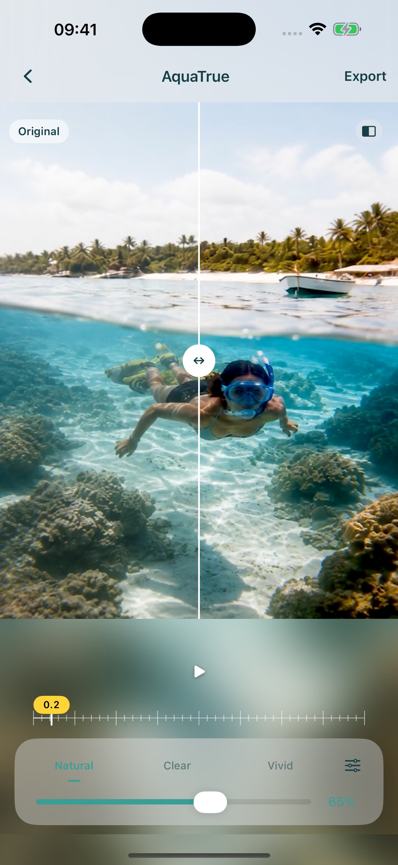 Screenshot 1 of AquaTrue: Underwater Color