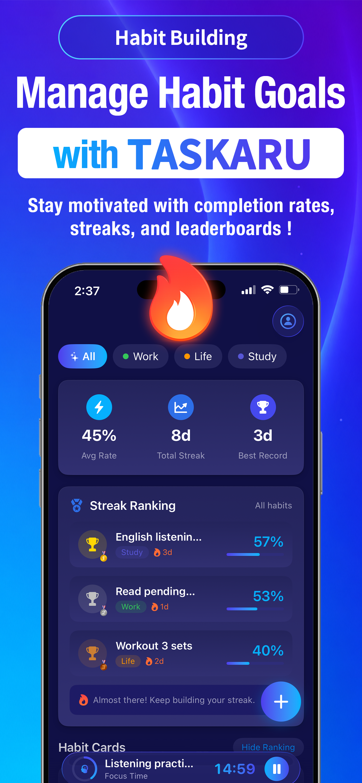 Pomodoro Task Manager ｜TASKARU