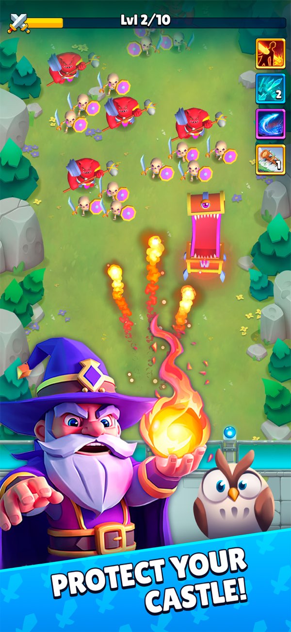 Wizard Tower Defense Idle Game Hack screenshot 2 - game app interface