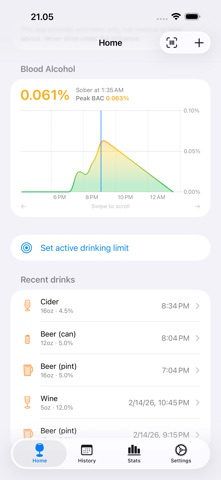 AlcoAware: Alcohol Tracker Screenshot 2 of 4