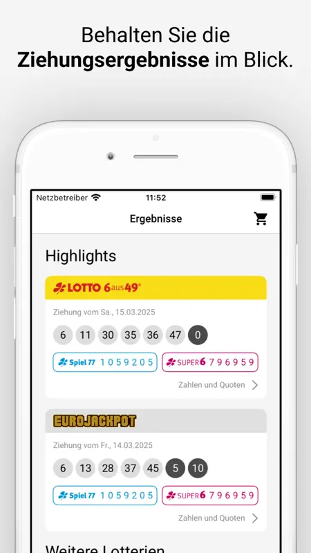 Eurojackpot und LOTTO spielen screenshot 6 of 8
