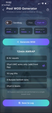 H2O Breath Hold Trainer Screenshot 1 of 10