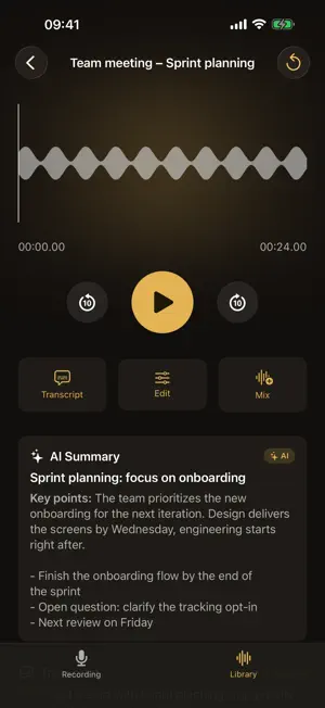 Sprechly: Recorder & KI screenshot 3