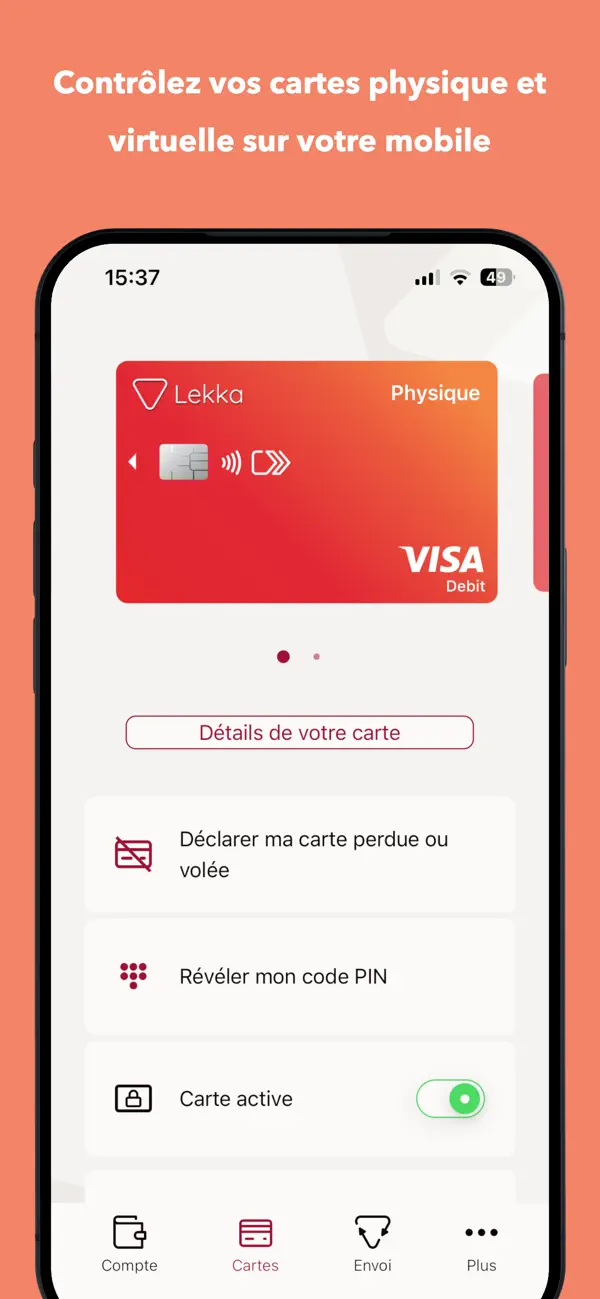 Screenshot #3 pour Lekka, compte & envoi d'argent