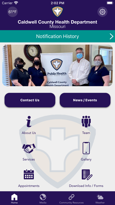 Caldwell County Health Dept MO Screenshot