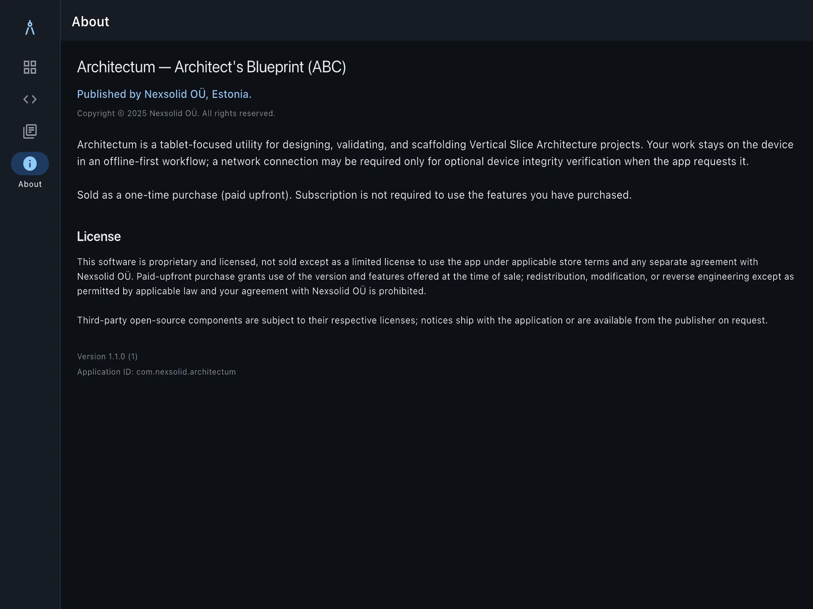 #6. Architectum (iOS) Ved: Nexsolid OU