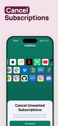 Suberry : Cancel Subscriptions iPhone screenshot