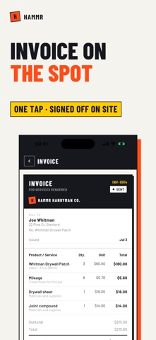 HAMMR: Handyman Invoice Maker Screenshot 3 of 7