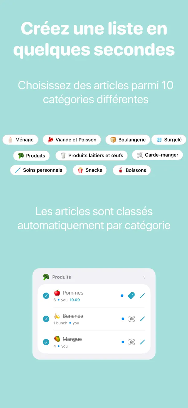 Screenshot #2 pour ShareCart-Votre liste partagée