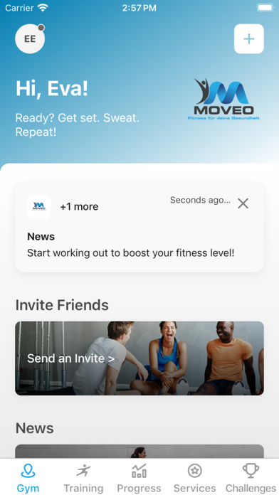 Moveo Fitness Screenshot