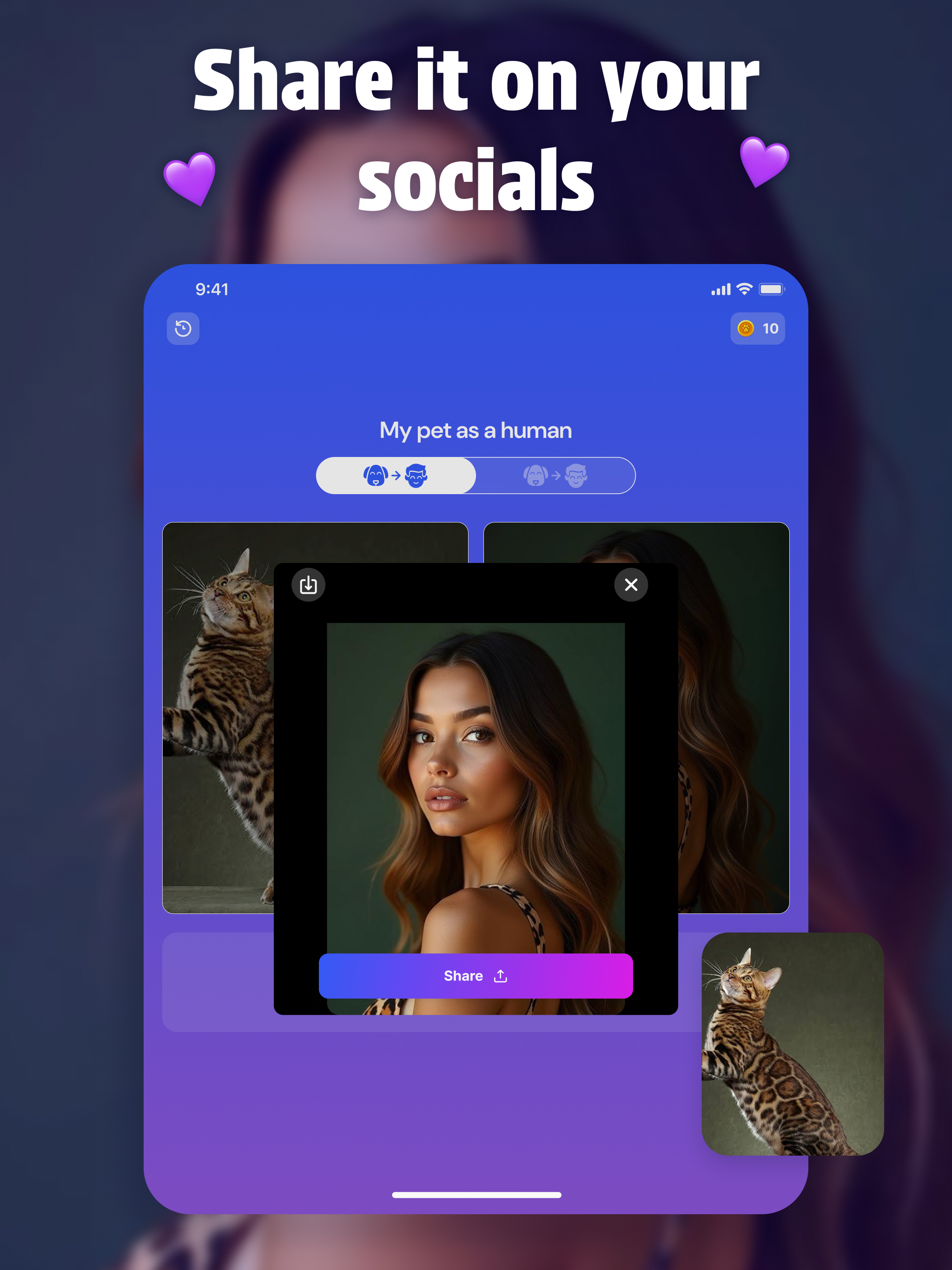 Pet to Human - AI Face Swap