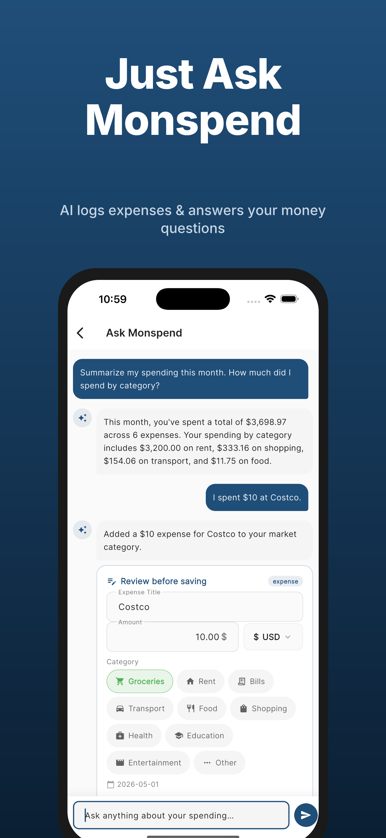 Budget & Expenses : Monspend screenshot 2